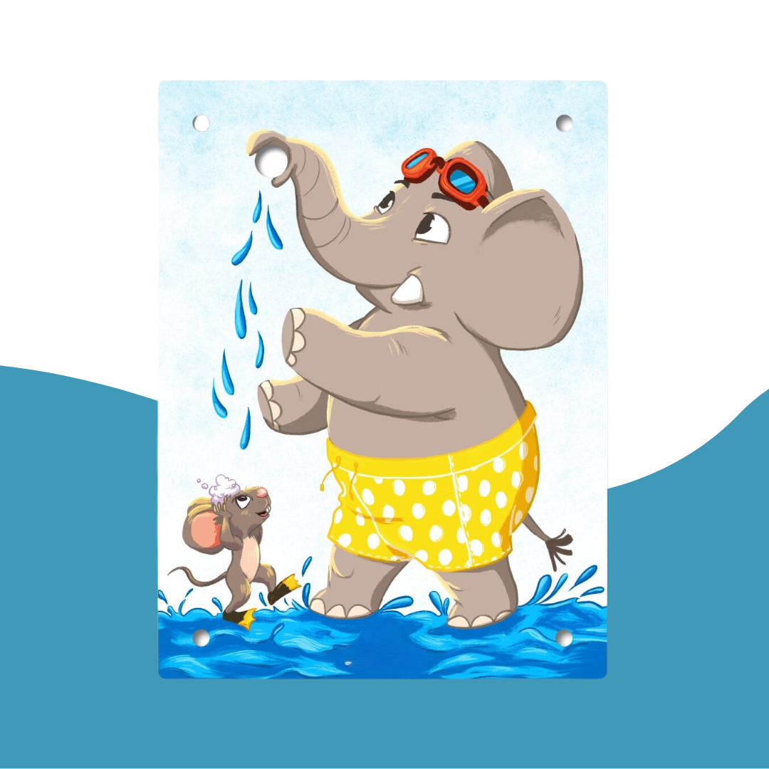 Wechselmotive für Kinderdusche