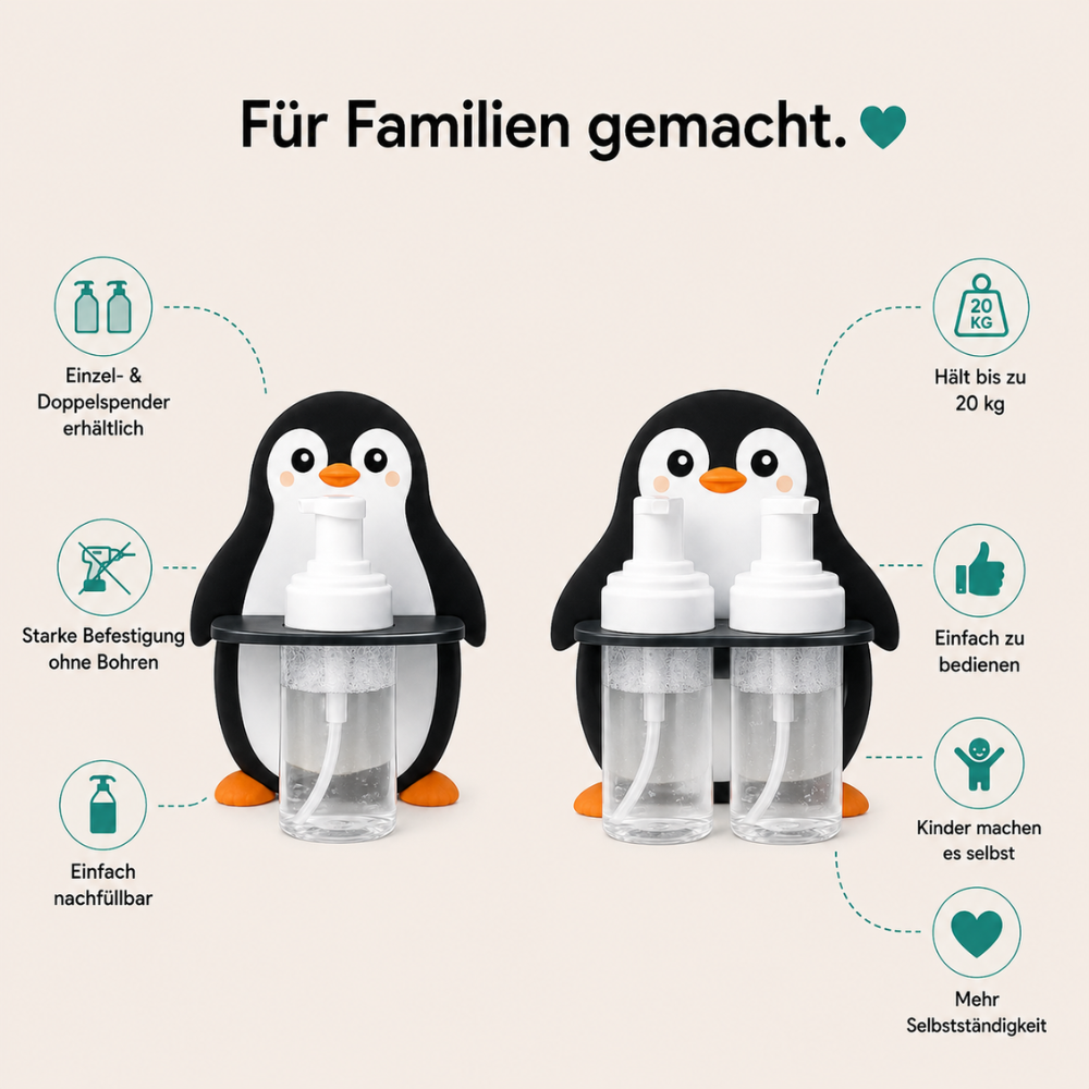 Schaumspender für die Dusche
