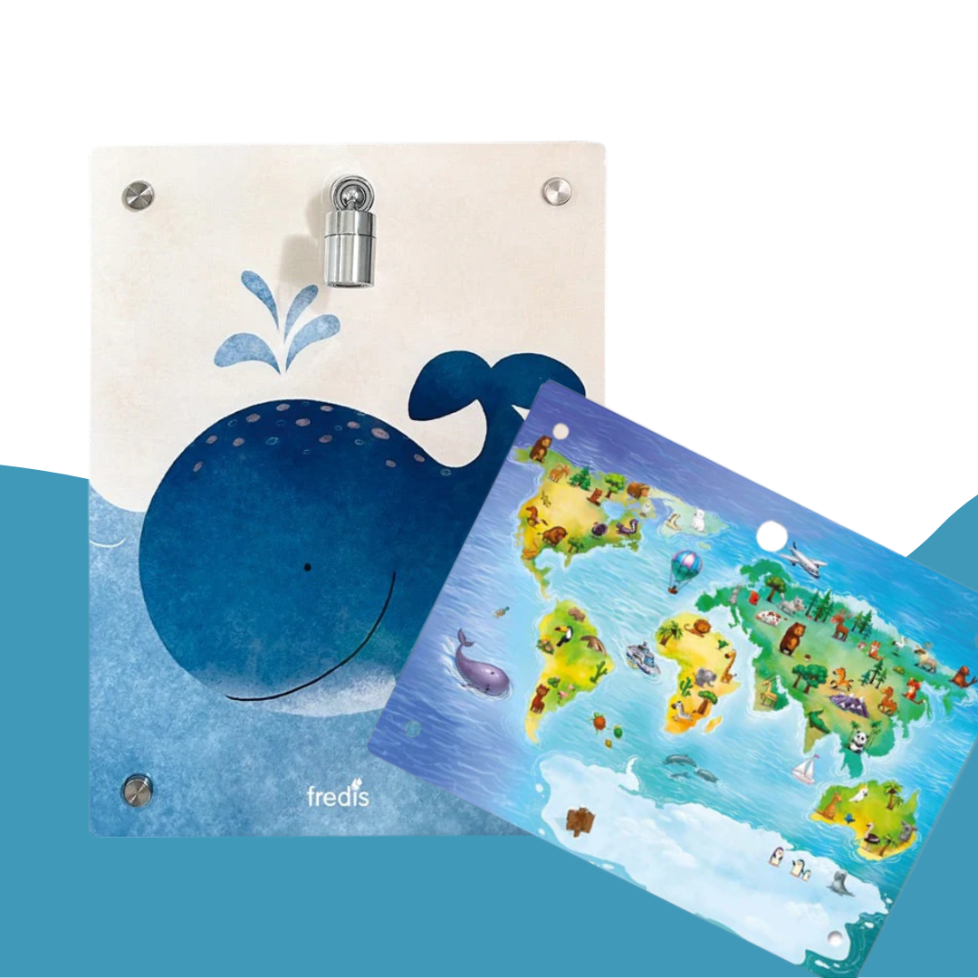 Kinderdusche mit Wechselmotiv