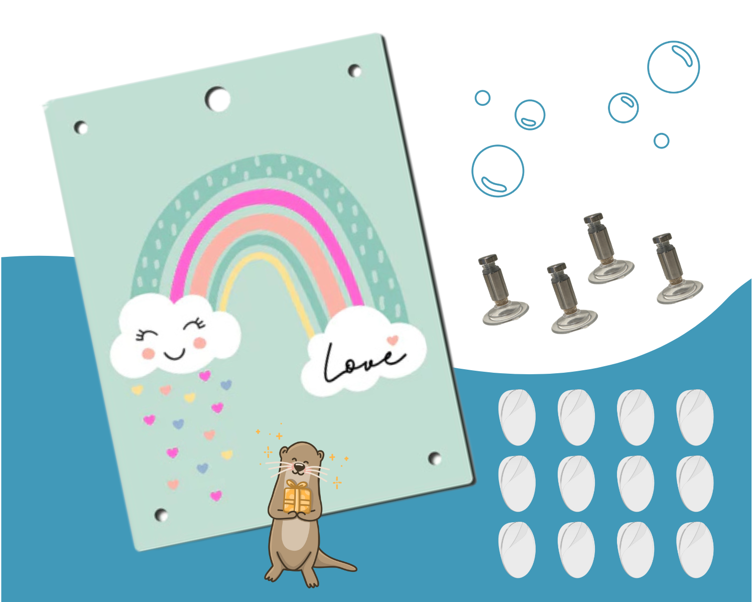 Wechselmotiv inkl. Halterung & Klebepads