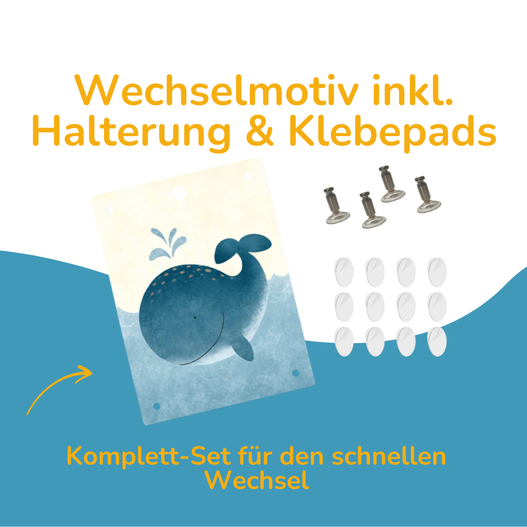 Wechselmotiv inkl. Halterung & Klebepads