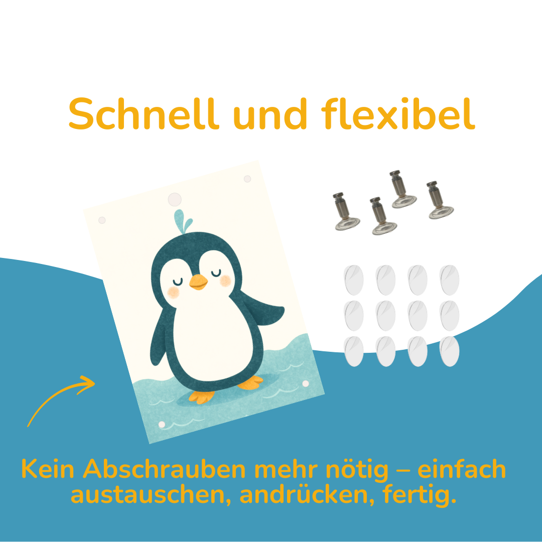 Wechselmotiv inkl. Halterung & Klebepads