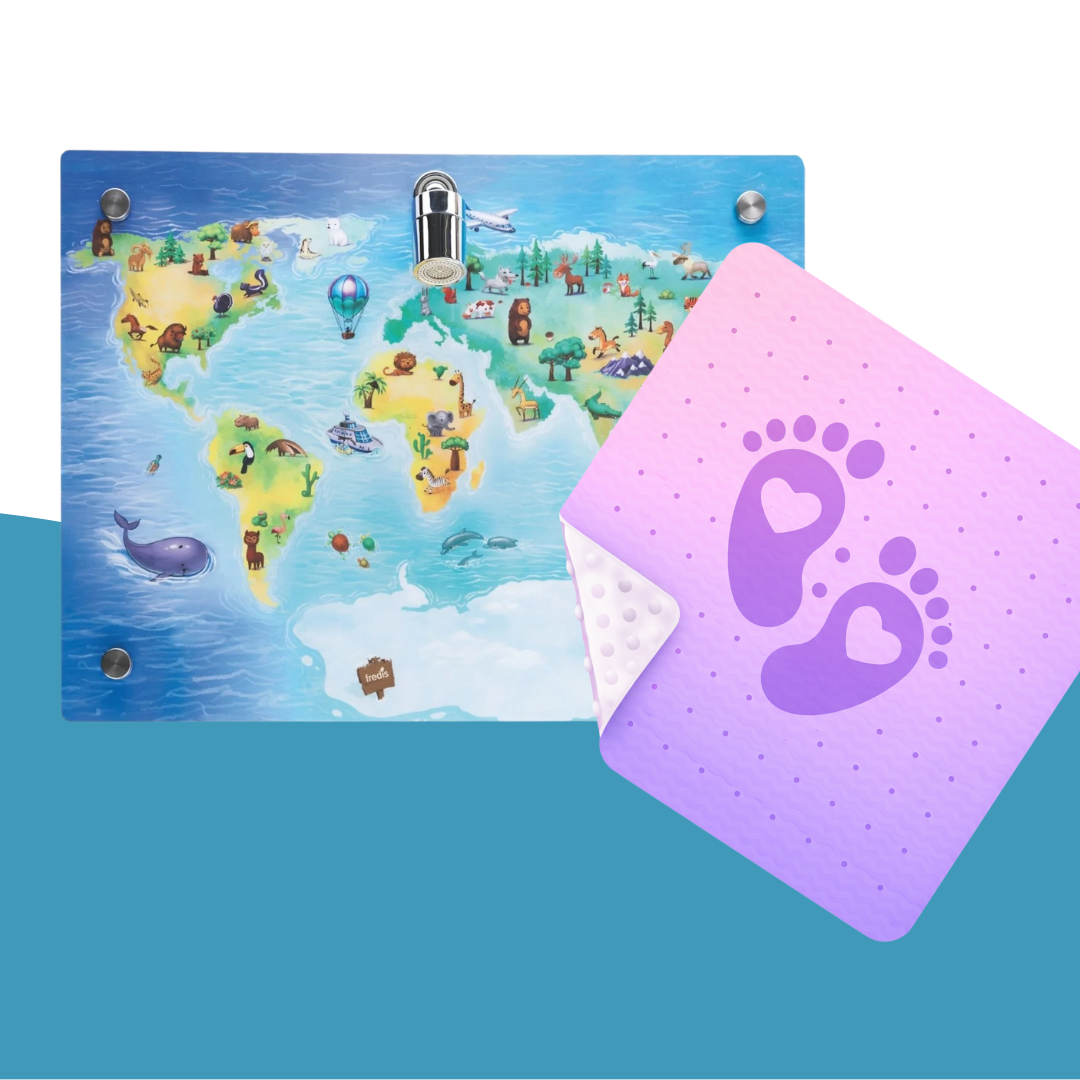 Kinderdusche mit Anti-Rutschmatte