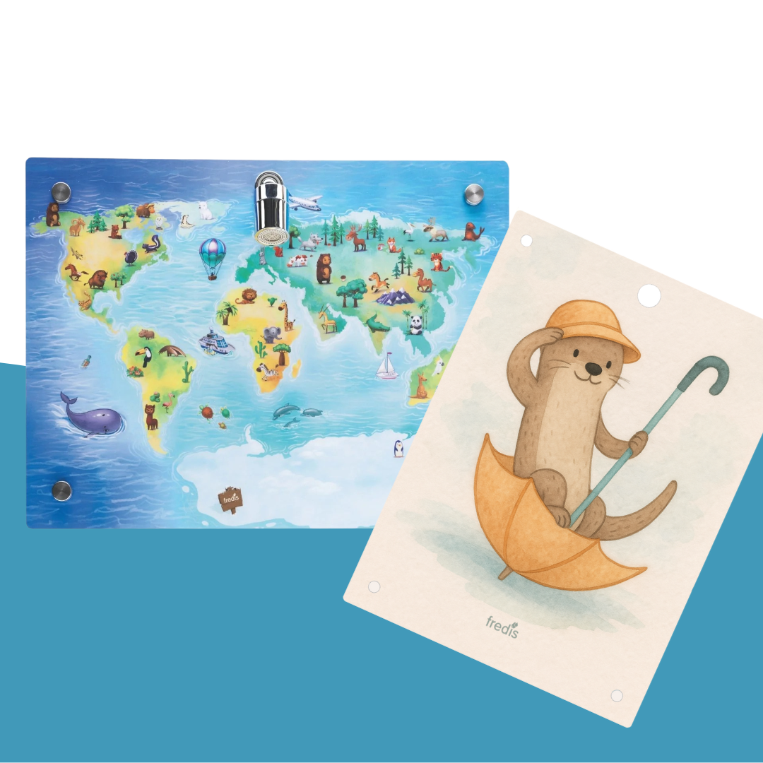 Kinderdusche mit Wechselmotiv