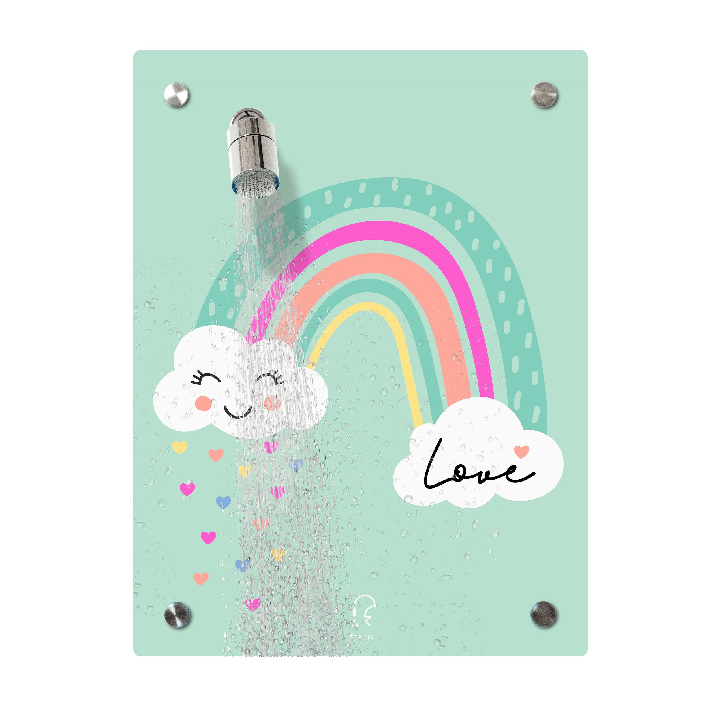 Kinderdusche Regenbogen & Wechselmotiv