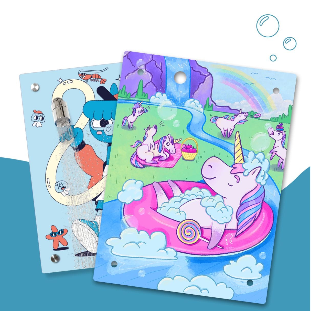 Kinderdusche Alpagua & Wechselmotiv