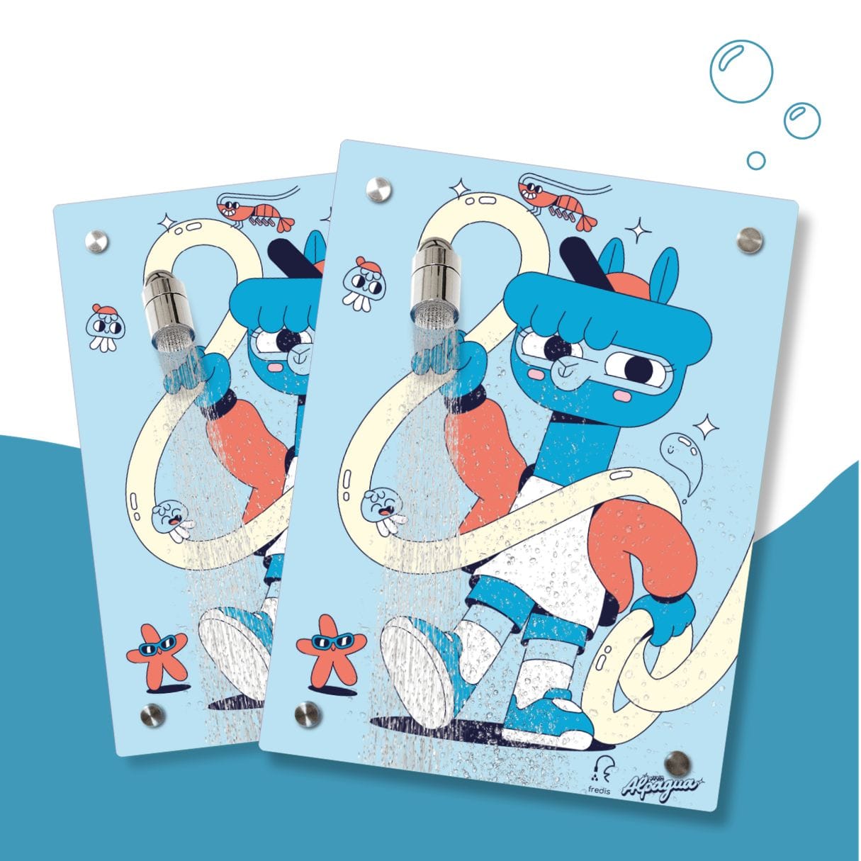 Kinderdusche Alpagua & Wechselmotiv