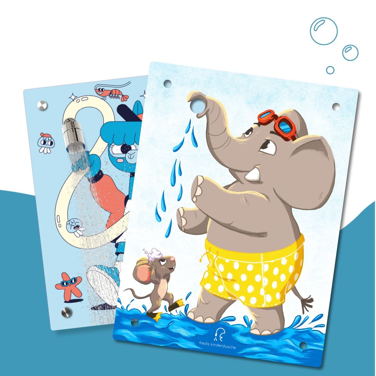 Kinderdusche Alpagua & Wechselmotiv