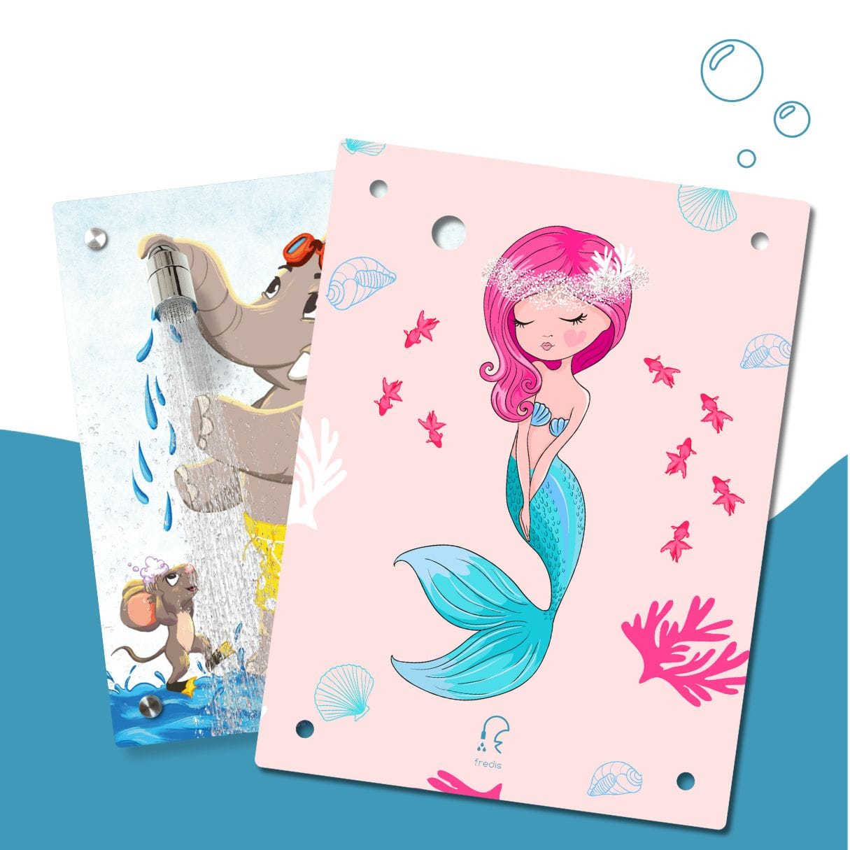 Kinderdusche Elefant und Maus & Wechselmotiv