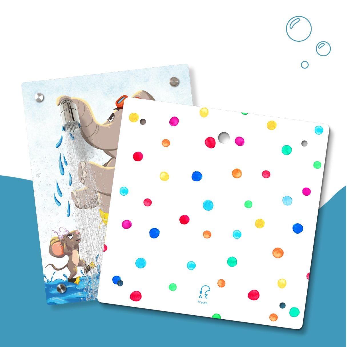 Kinderdusche Elefant und Maus & Wechselmotiv