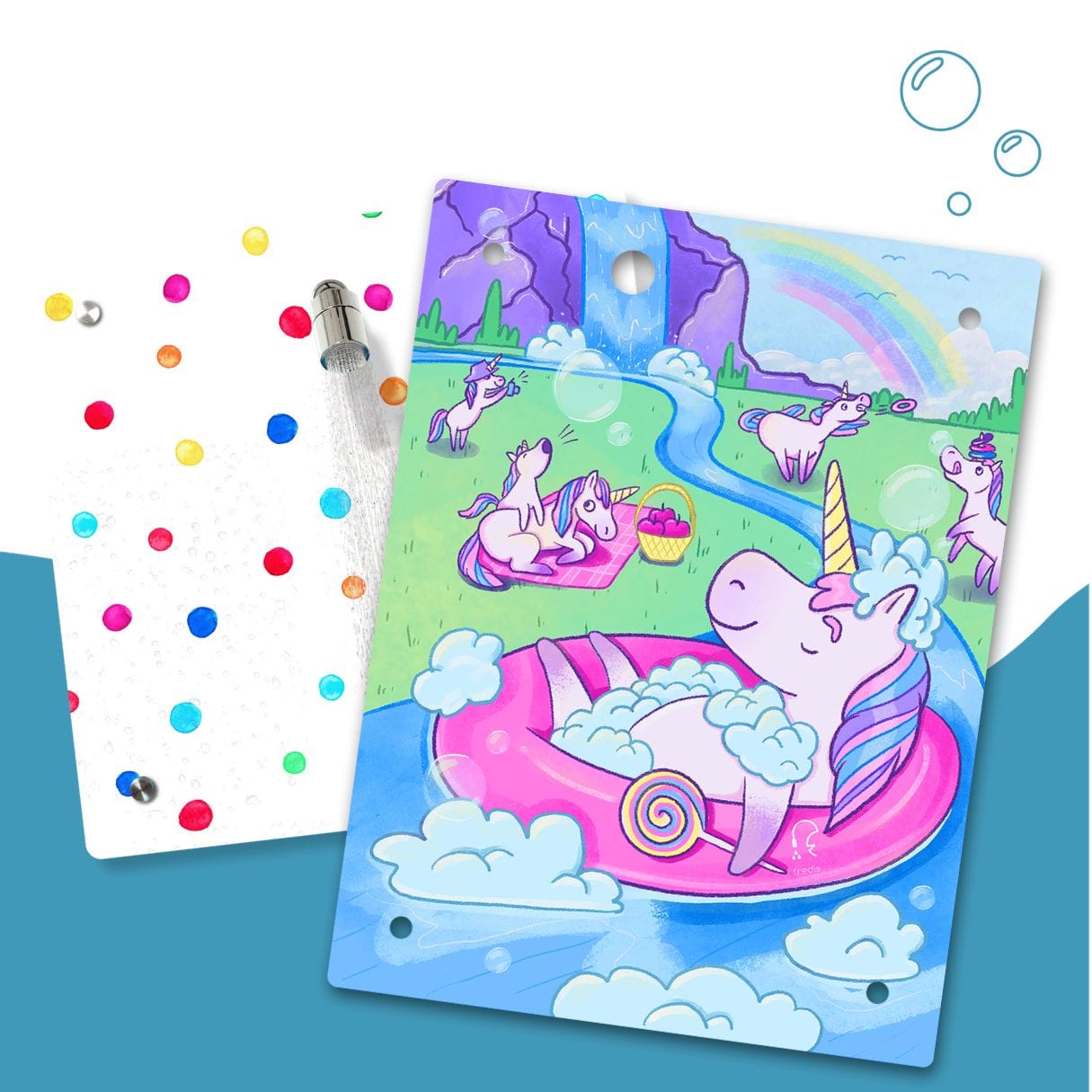Kinderdusche Farbperlen & Wechselmotiv