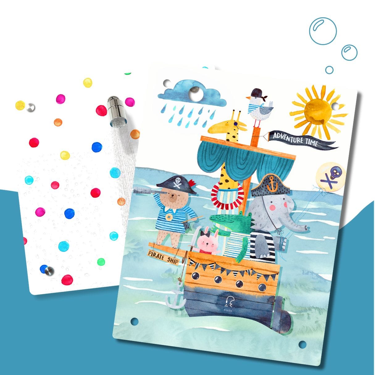 Kinderdusche Farbperlen & Wechselmotiv