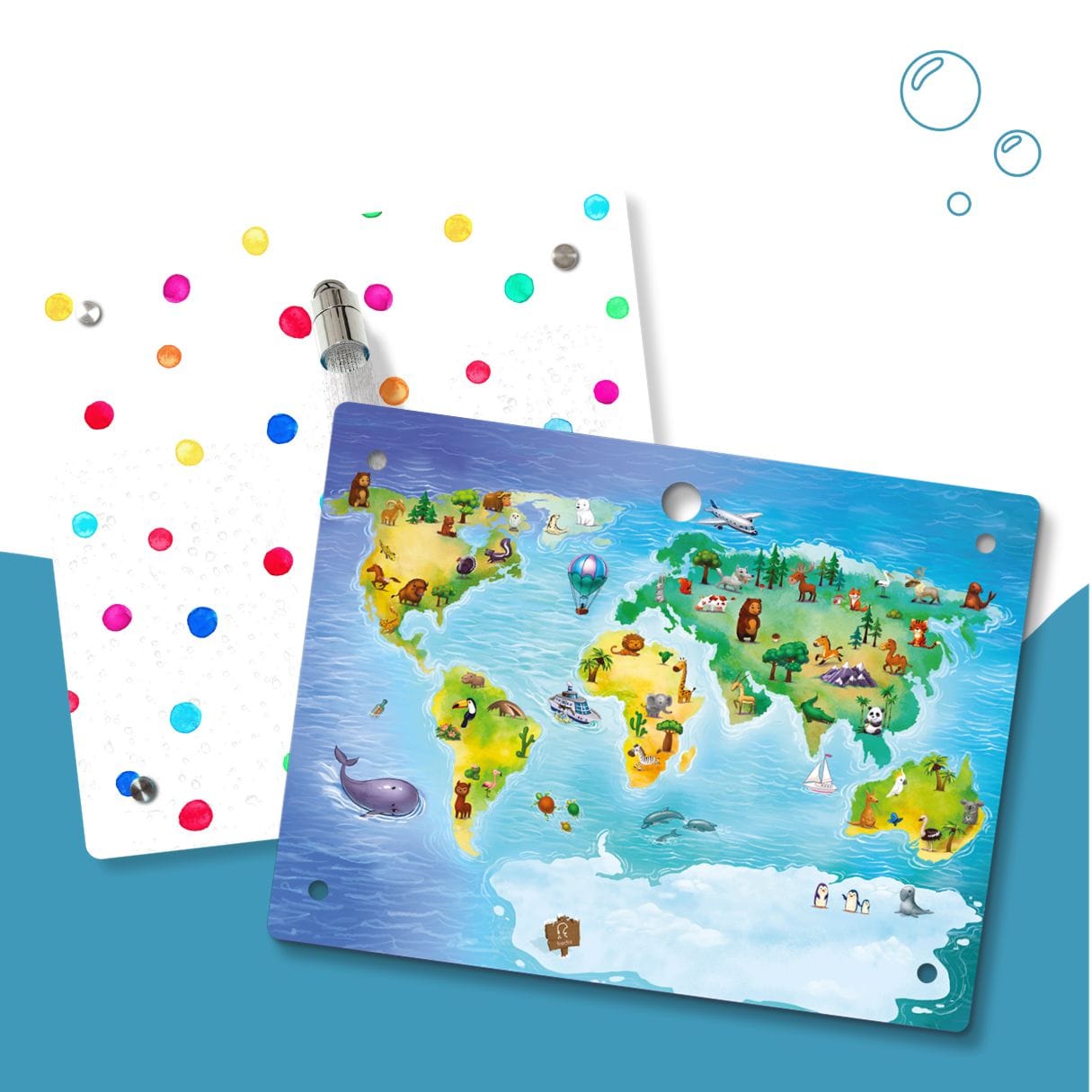 Kinderdusche Farbperlen & Wechselmotiv