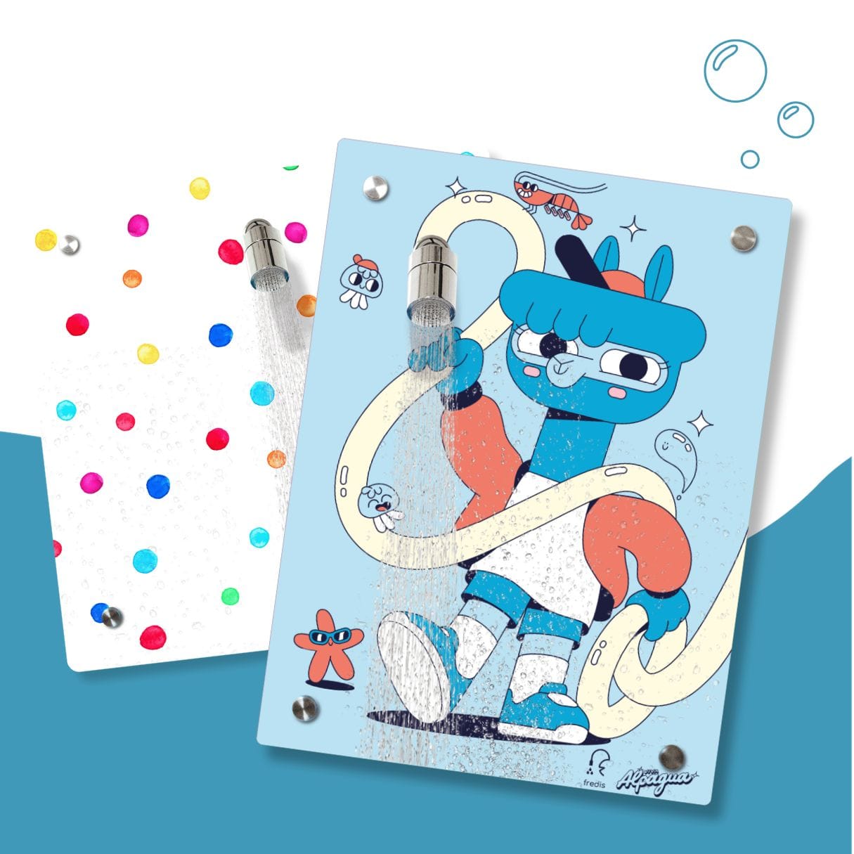 Kinderdusche Farbperlen & Wechselmotiv
