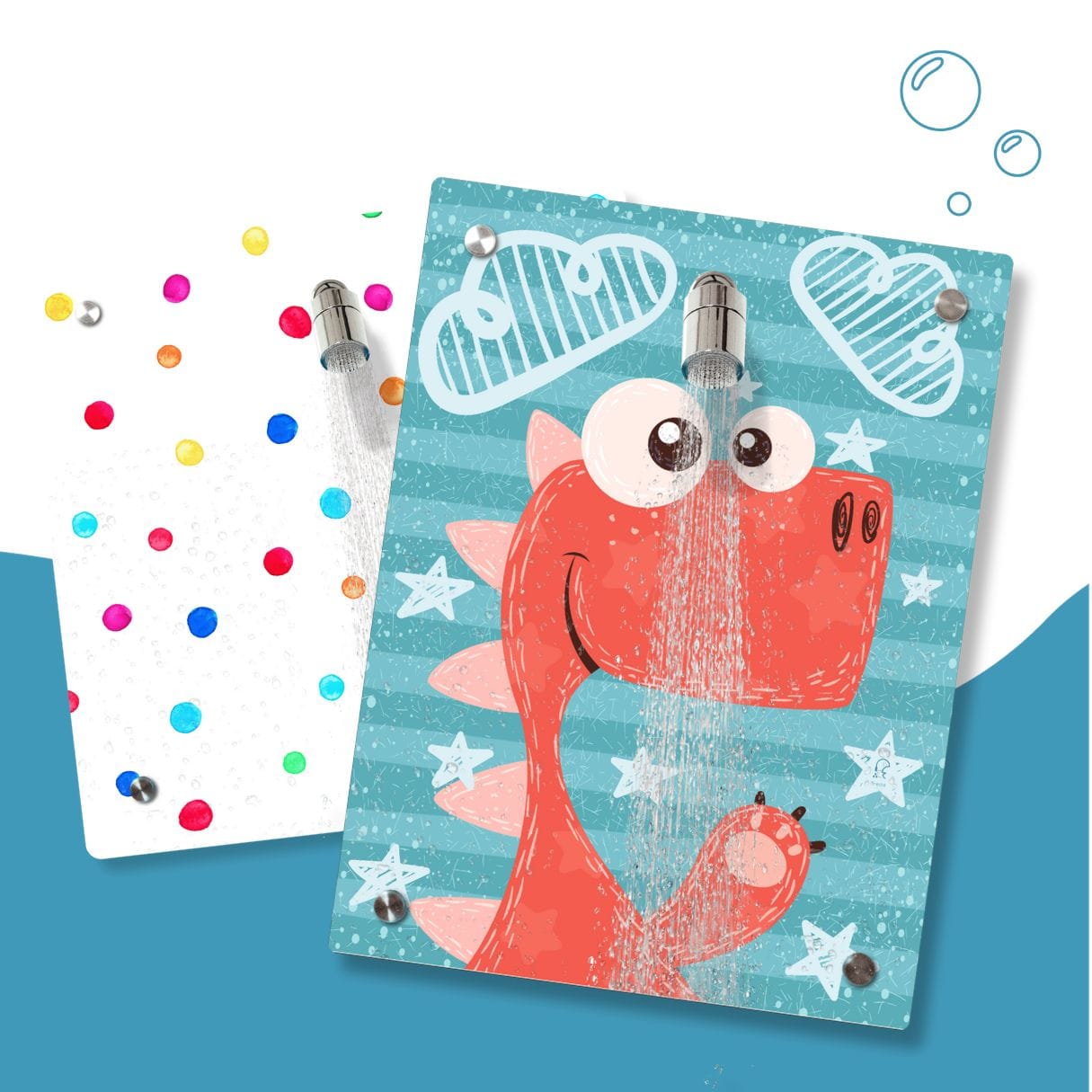 Kinderdusche Farbperlen & Wechselmotiv