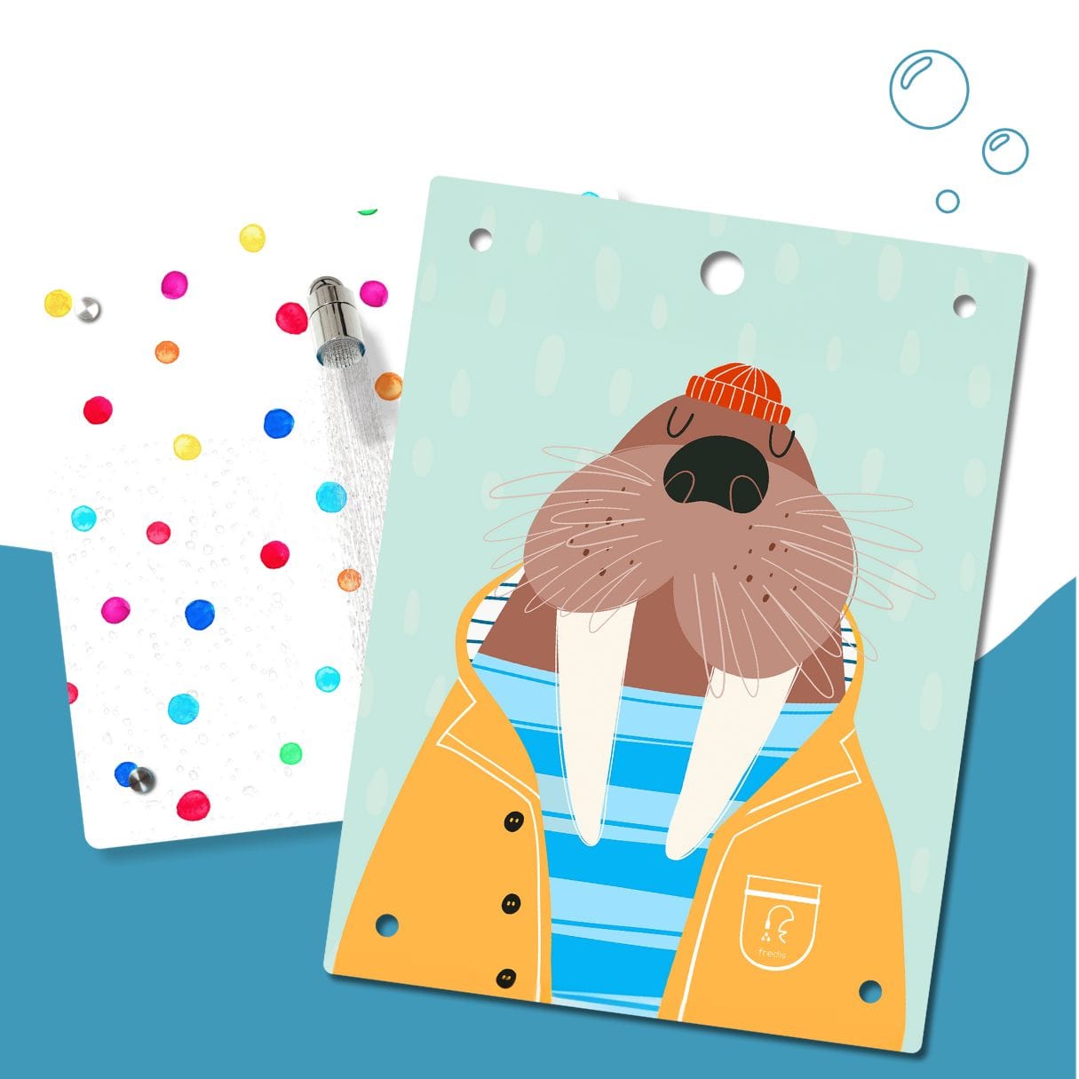 Kinderdusche Farbperlen & Wechselmotiv