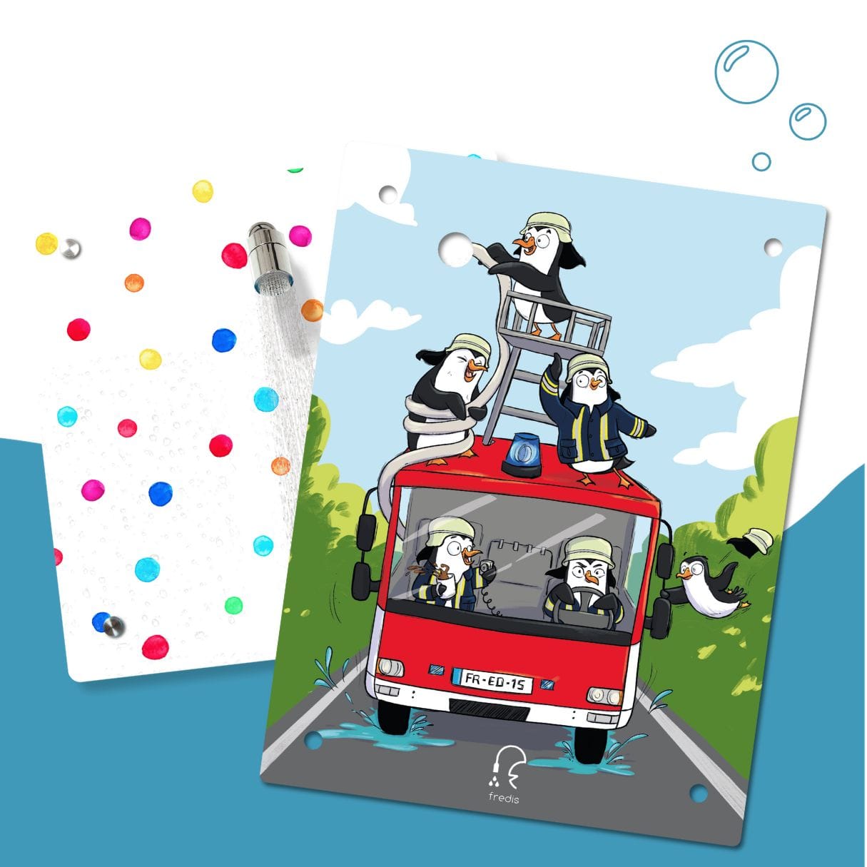 Kinderdusche Farbperlen & Wechselmotiv