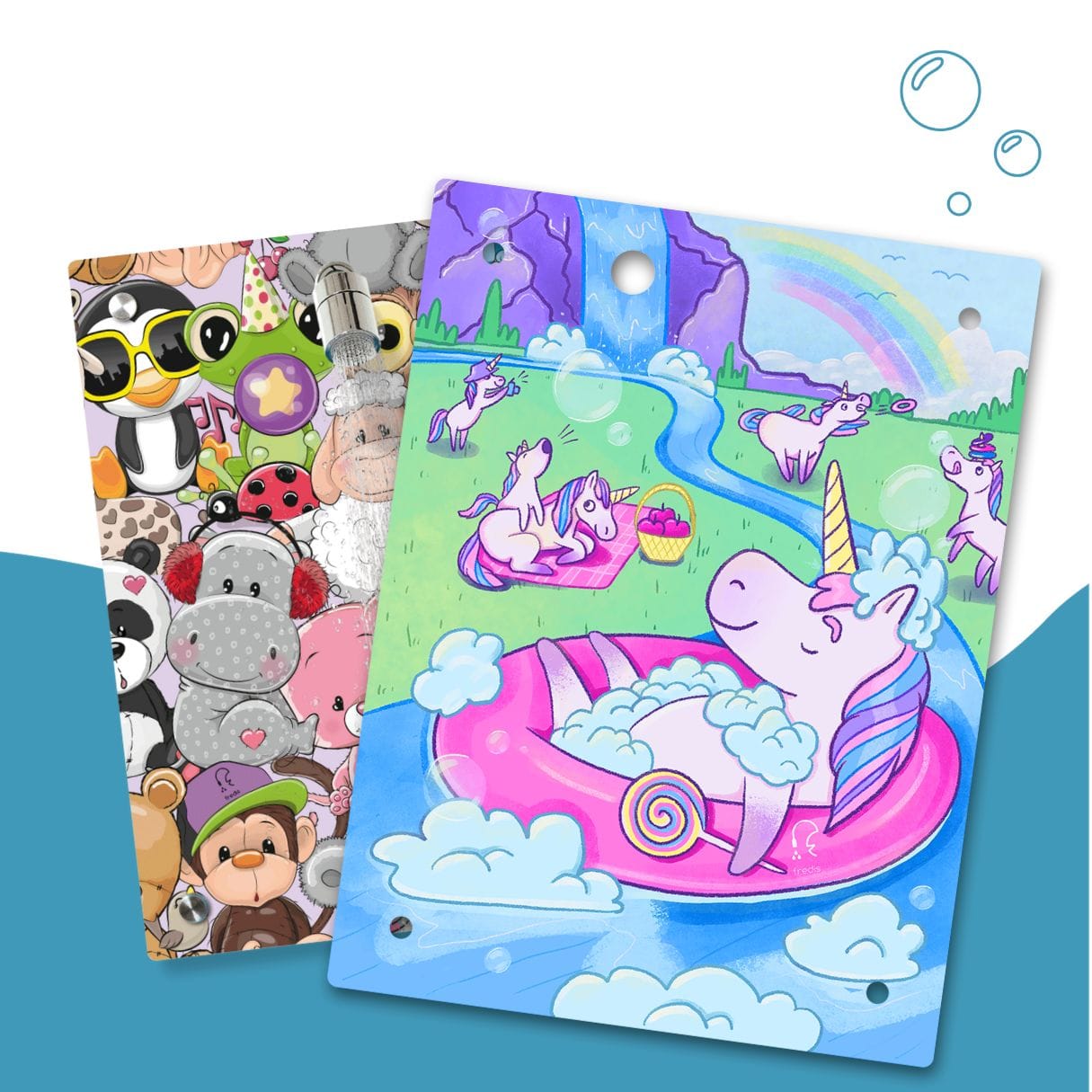 Kinderdusche Kuschelbande & Wechselmotiv