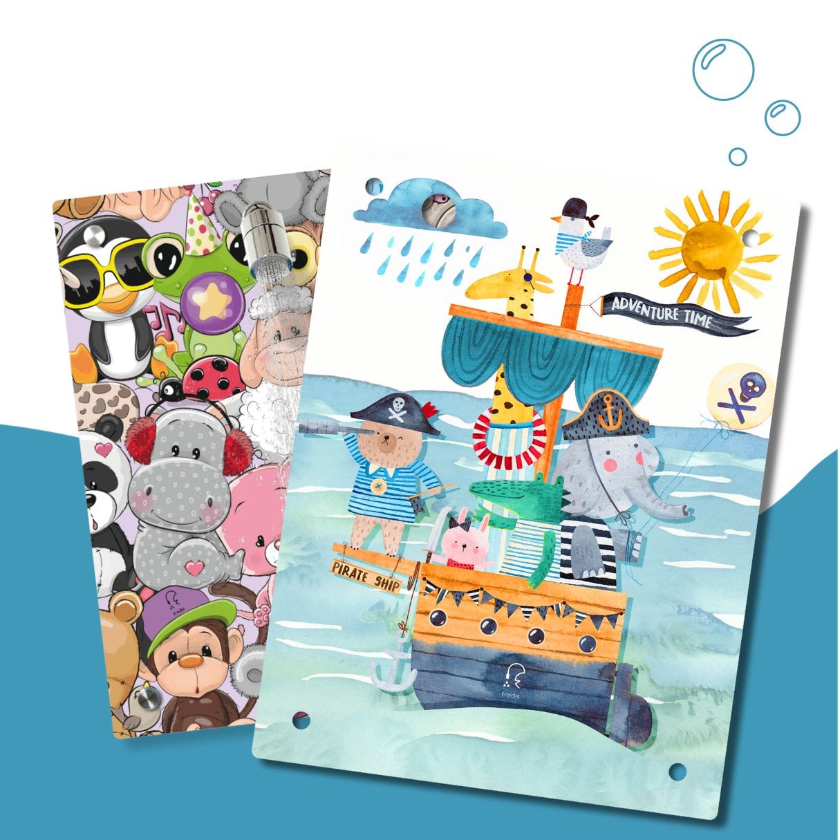 Kinderdusche Kuschelbande & Wechselmotiv
