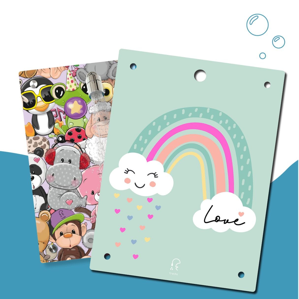 Kinderdusche Kuschelbande & Wechselmotiv
