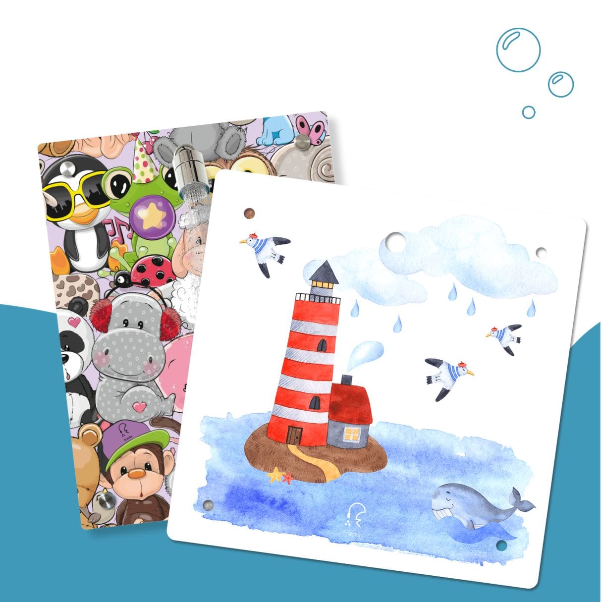 Kinderdusche Kuschelbande & Wechselmotiv