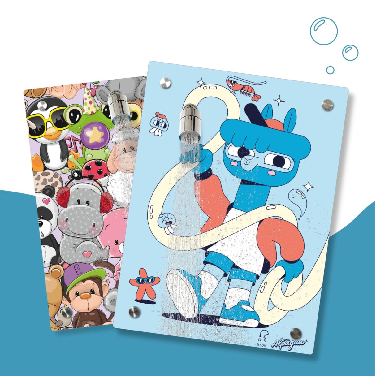 Kinderdusche Kuschelbande & Wechselmotiv