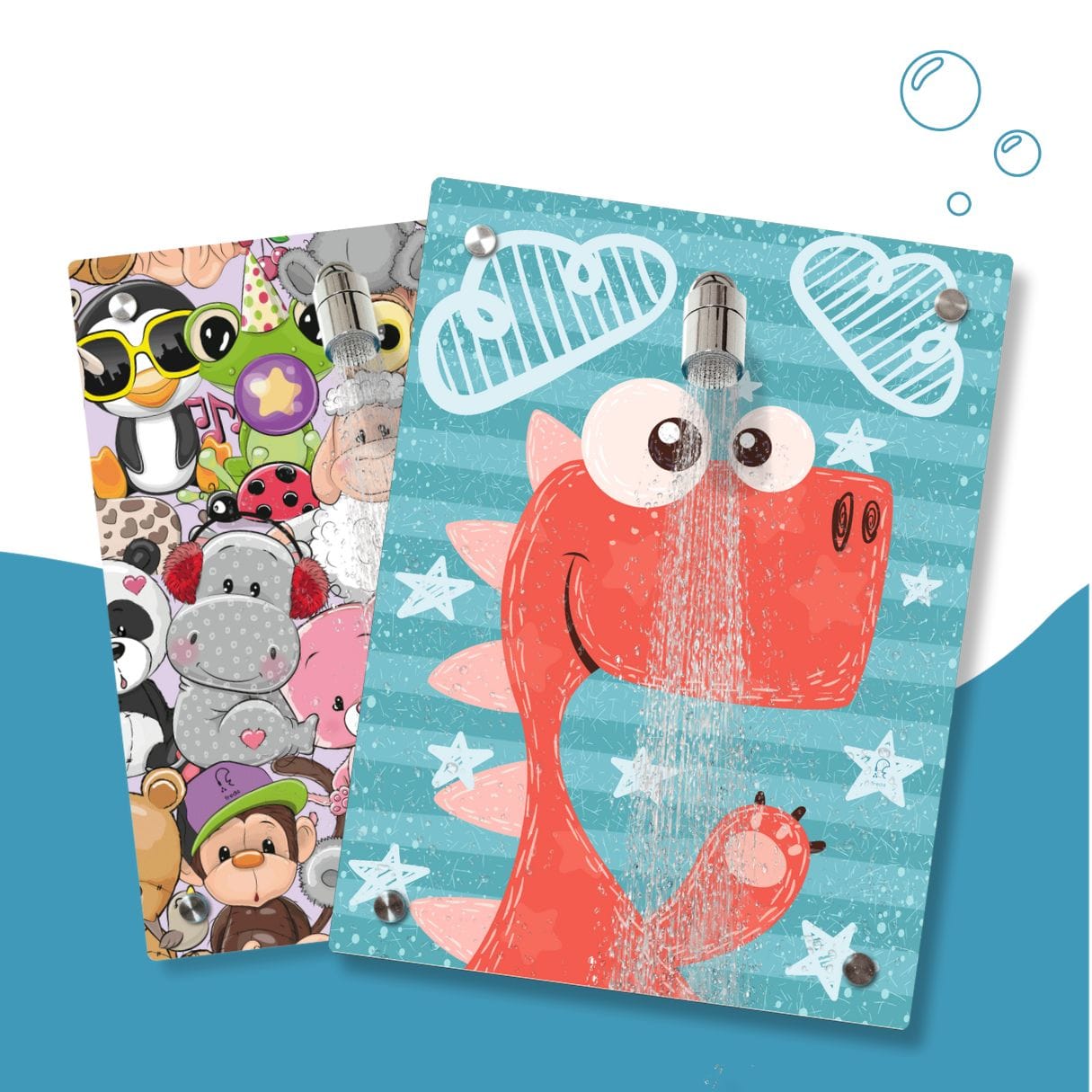 Kinderdusche Kuschelbande & Wechselmotiv