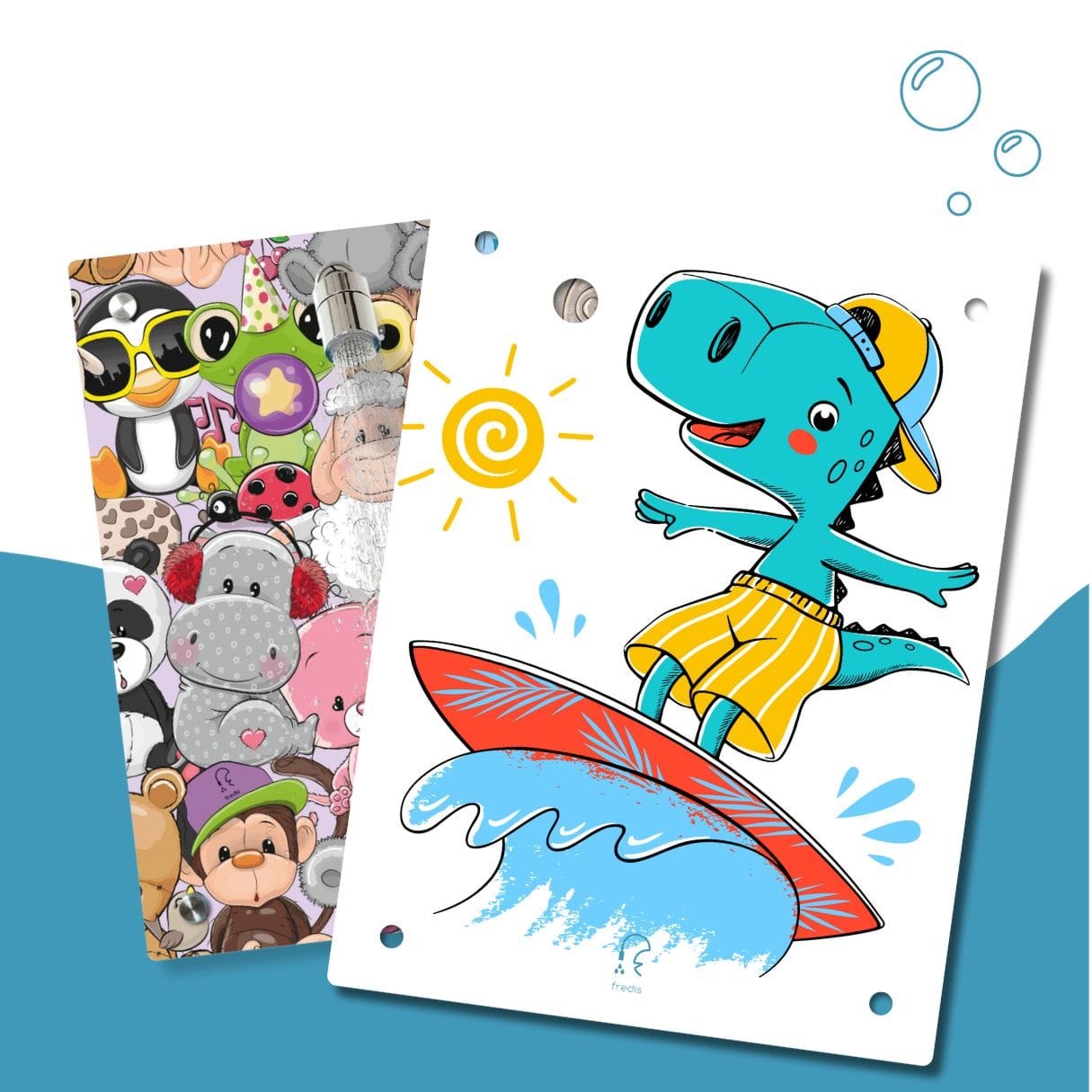 Kinderdusche Kuschelbande & Wechselmotiv