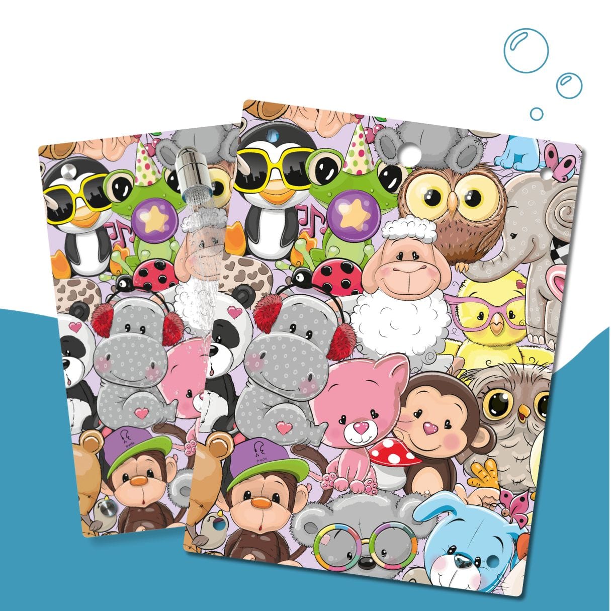 Kinderdusche Kuschelbande & Wechselmotiv