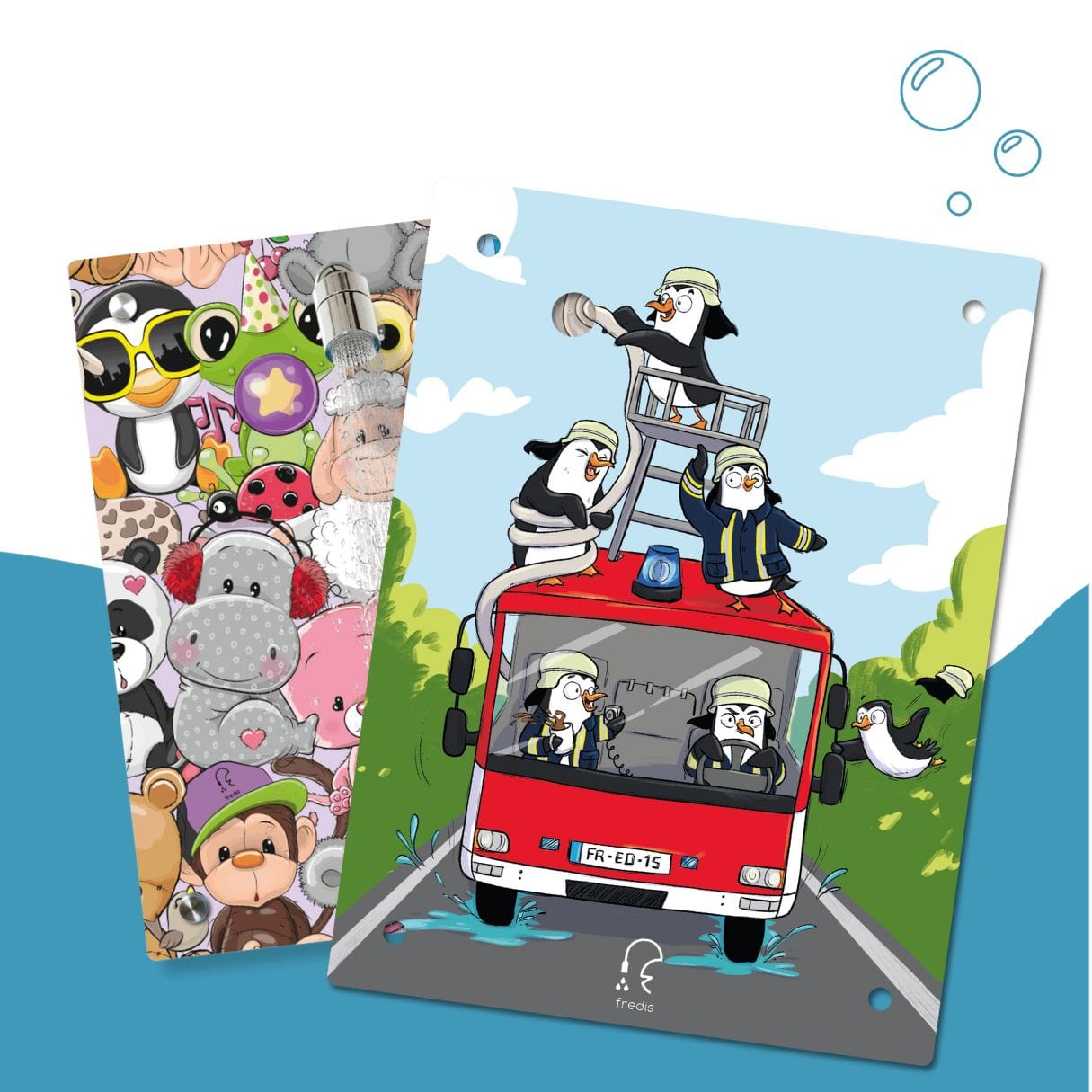 Kinderdusche Kuschelbande & Wechselmotiv