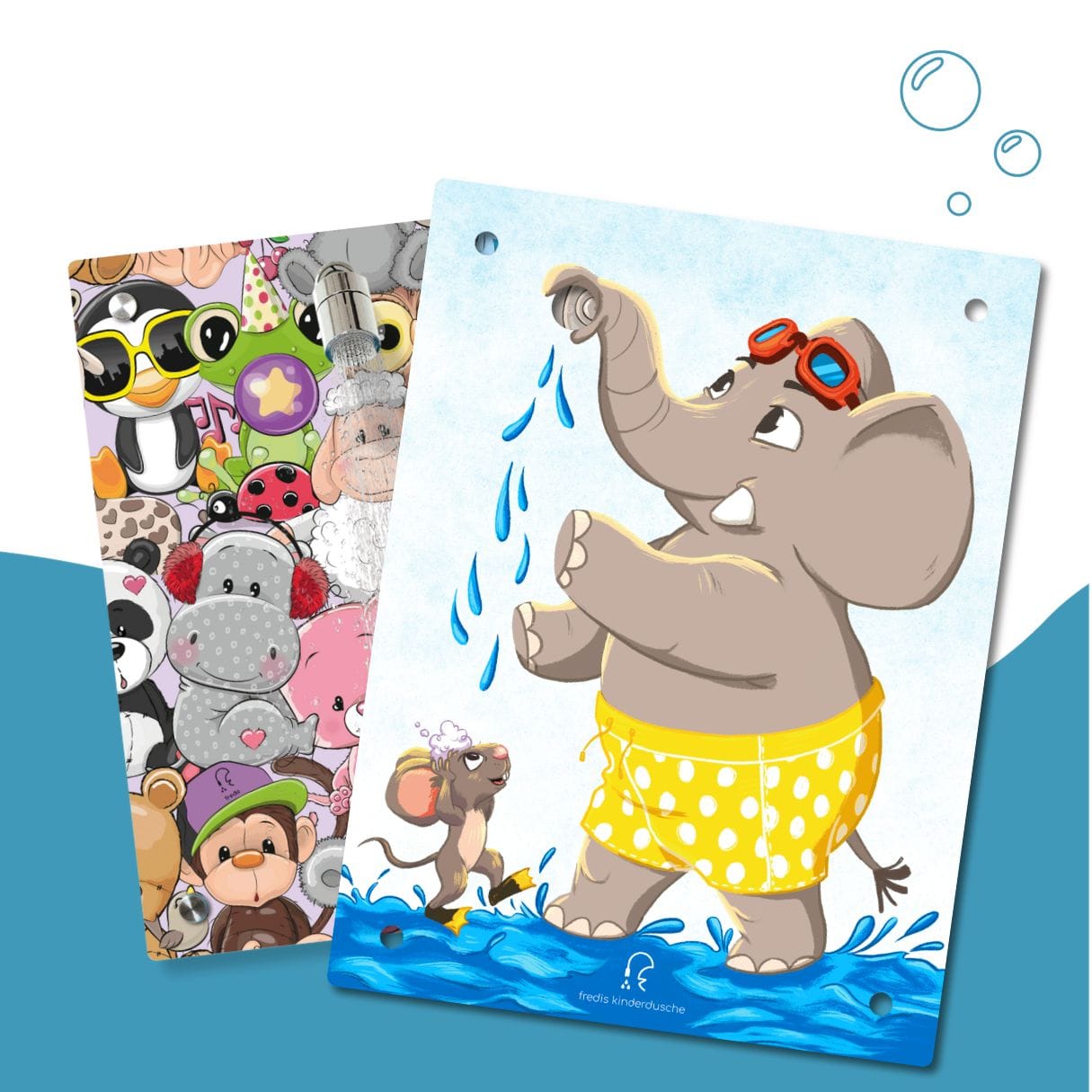 Kinderdusche Kuschelbande & Wechselmotiv