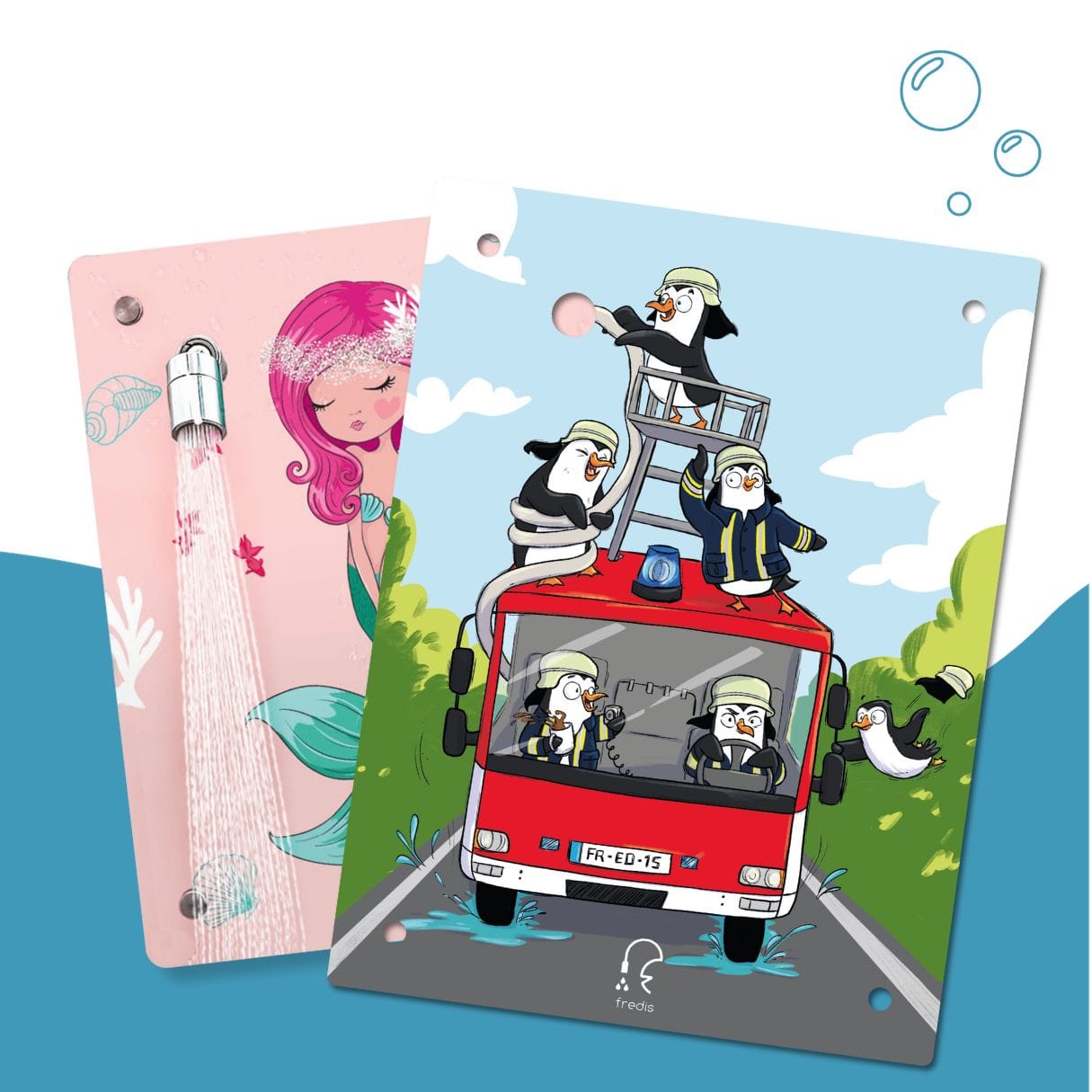 Kinderdusche Meerjungfrau & Wechselmotiv