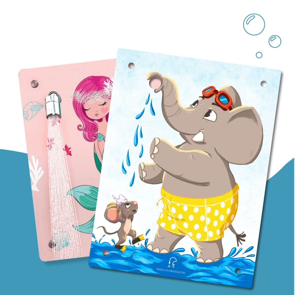 Kinderdusche Meerjungfrau & Wechselmotiv