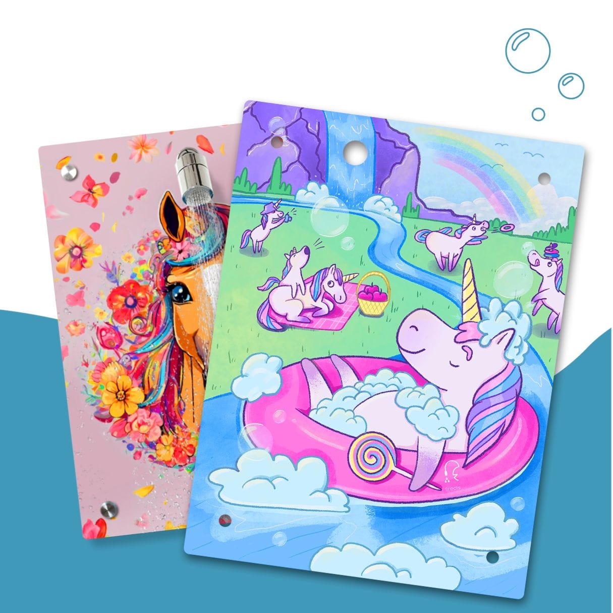 Kinderdusche Pferdchen & Wechselmotiv
