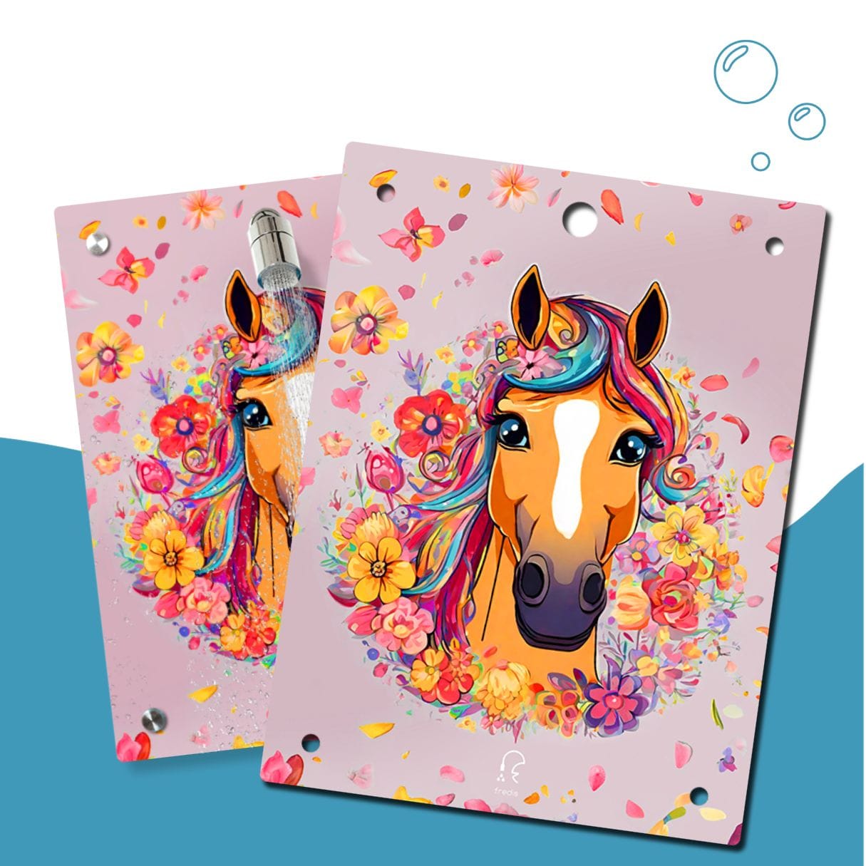 Kinderdusche Pferdchen & Wechselmotiv