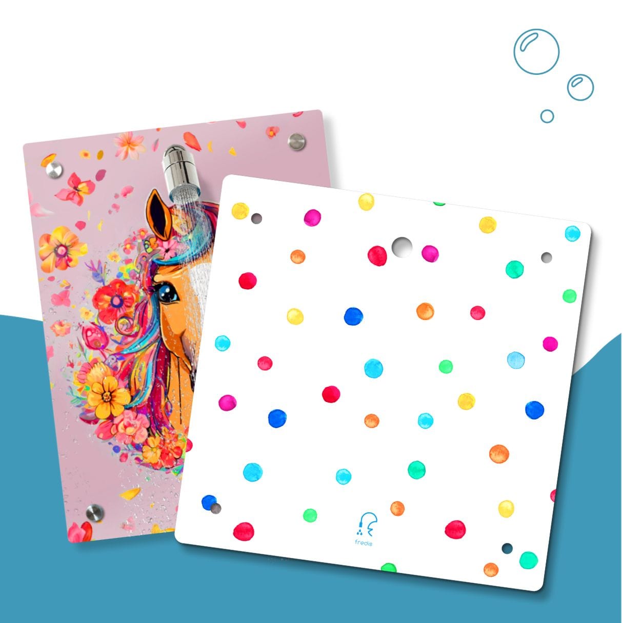 Kinderdusche Pferdchen & Wechselmotiv