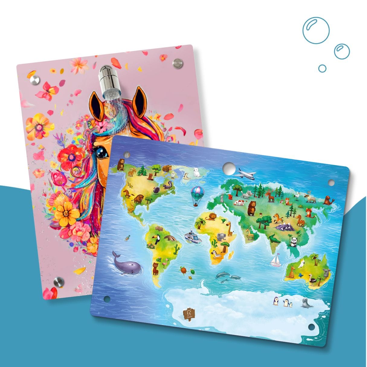 Kinderdusche Pferdchen & Wechselmotiv