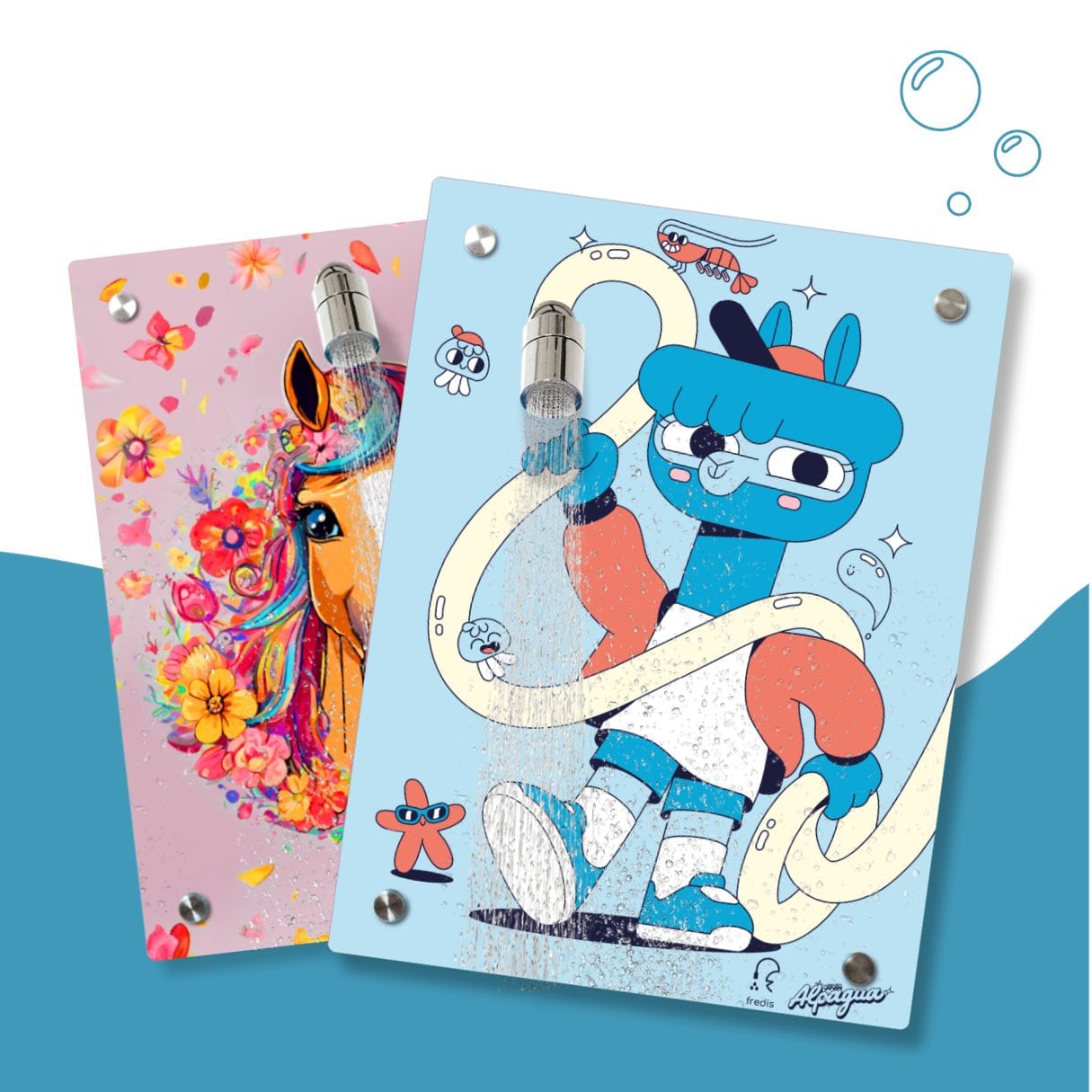 Kinderdusche Pferdchen & Wechselmotiv