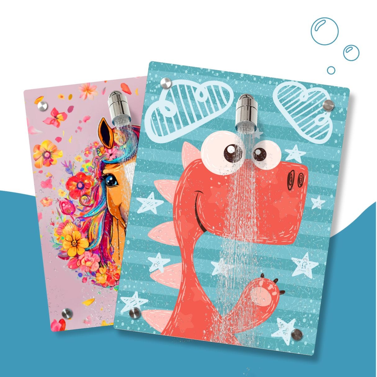 Kinderdusche Pferdchen & Wechselmotiv