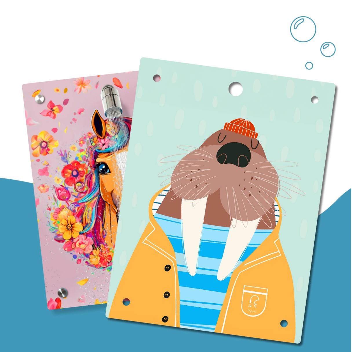 Kinderdusche Pferdchen & Wechselmotiv