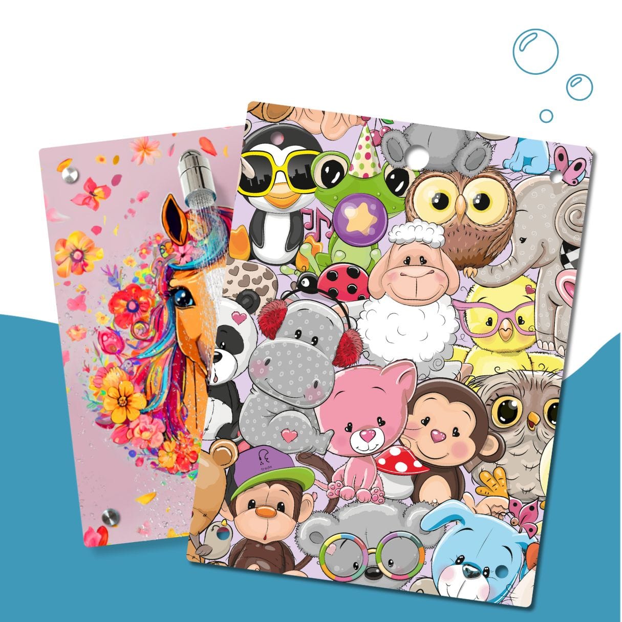 Kinderdusche Pferdchen & Wechselmotiv