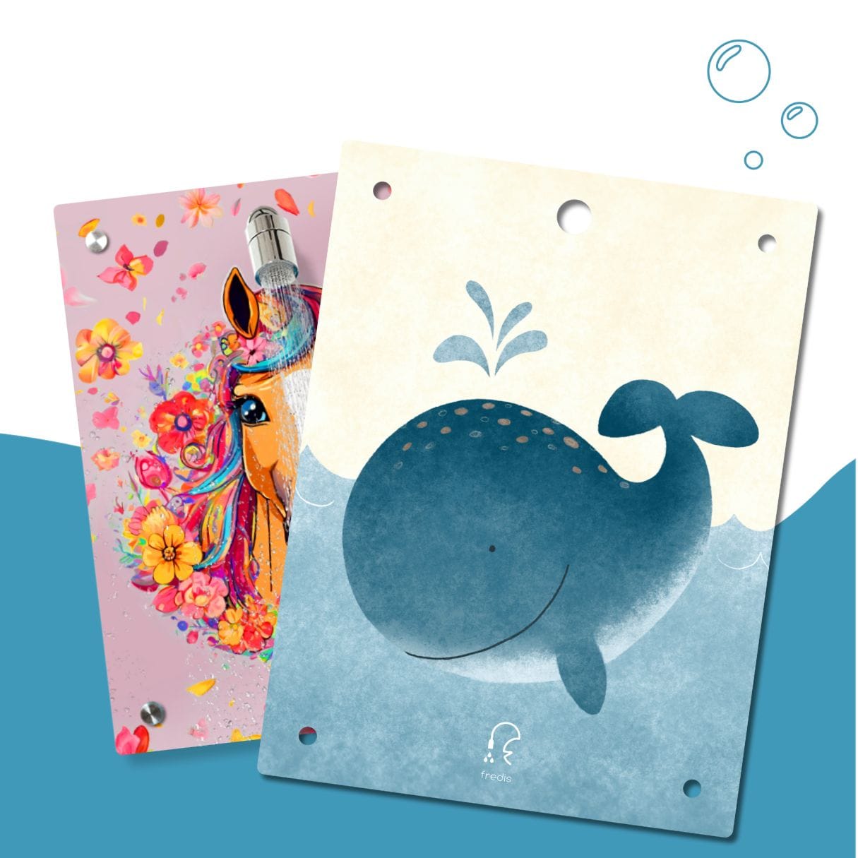 Kinderdusche Pferdchen & Wechselmotiv