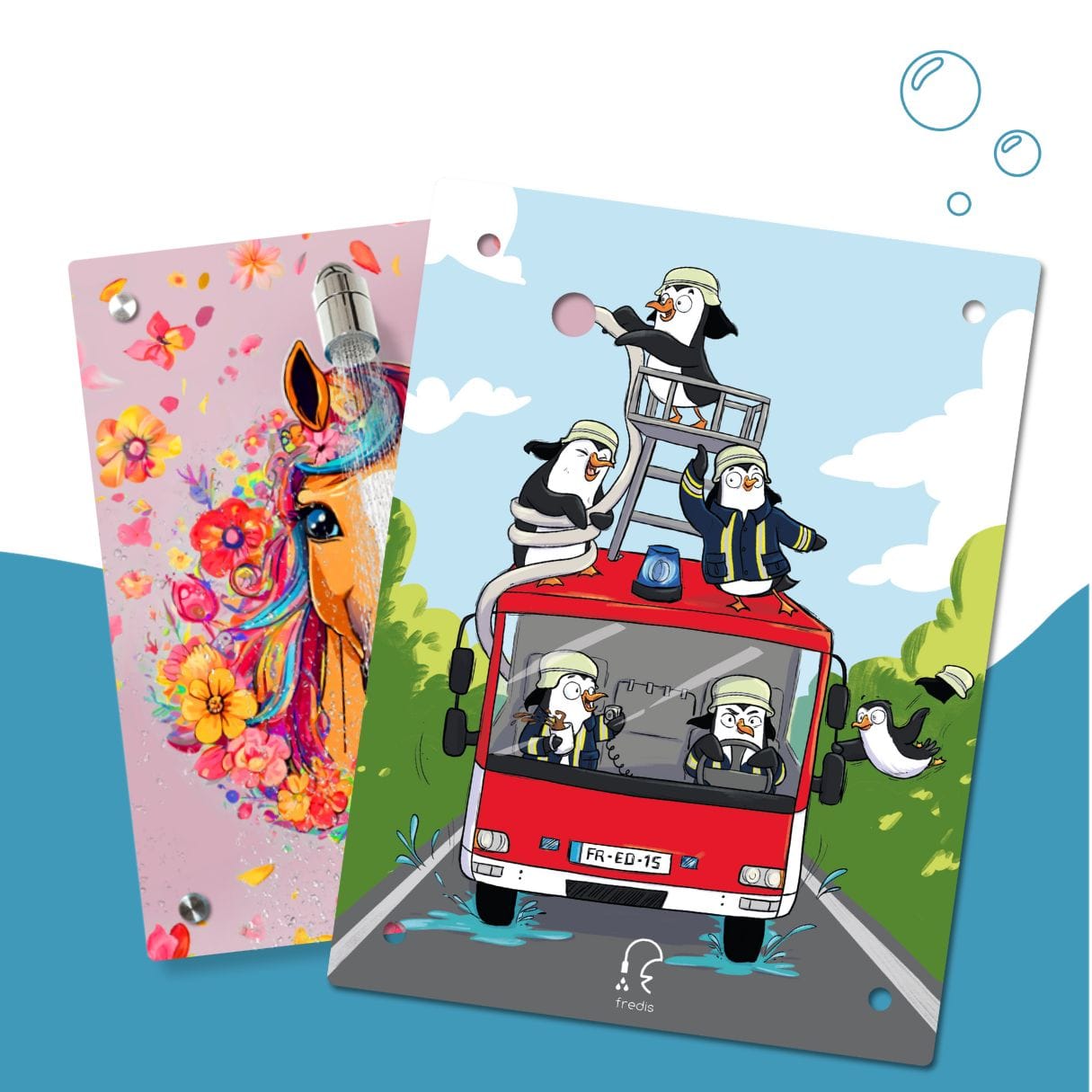 Kinderdusche Pferdchen & Wechselmotiv