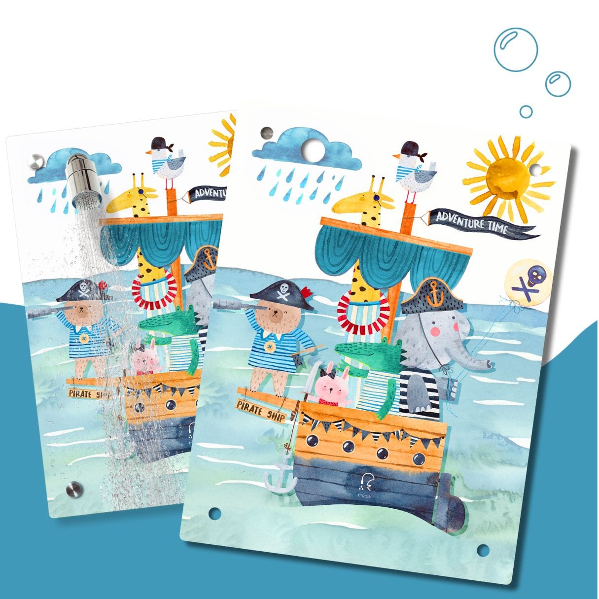 Kinderdusche Piratenschiff & Wechselmotiv