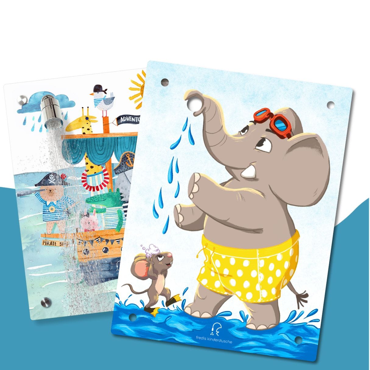 Kinderdusche Piratenschiff & Wechselmotiv