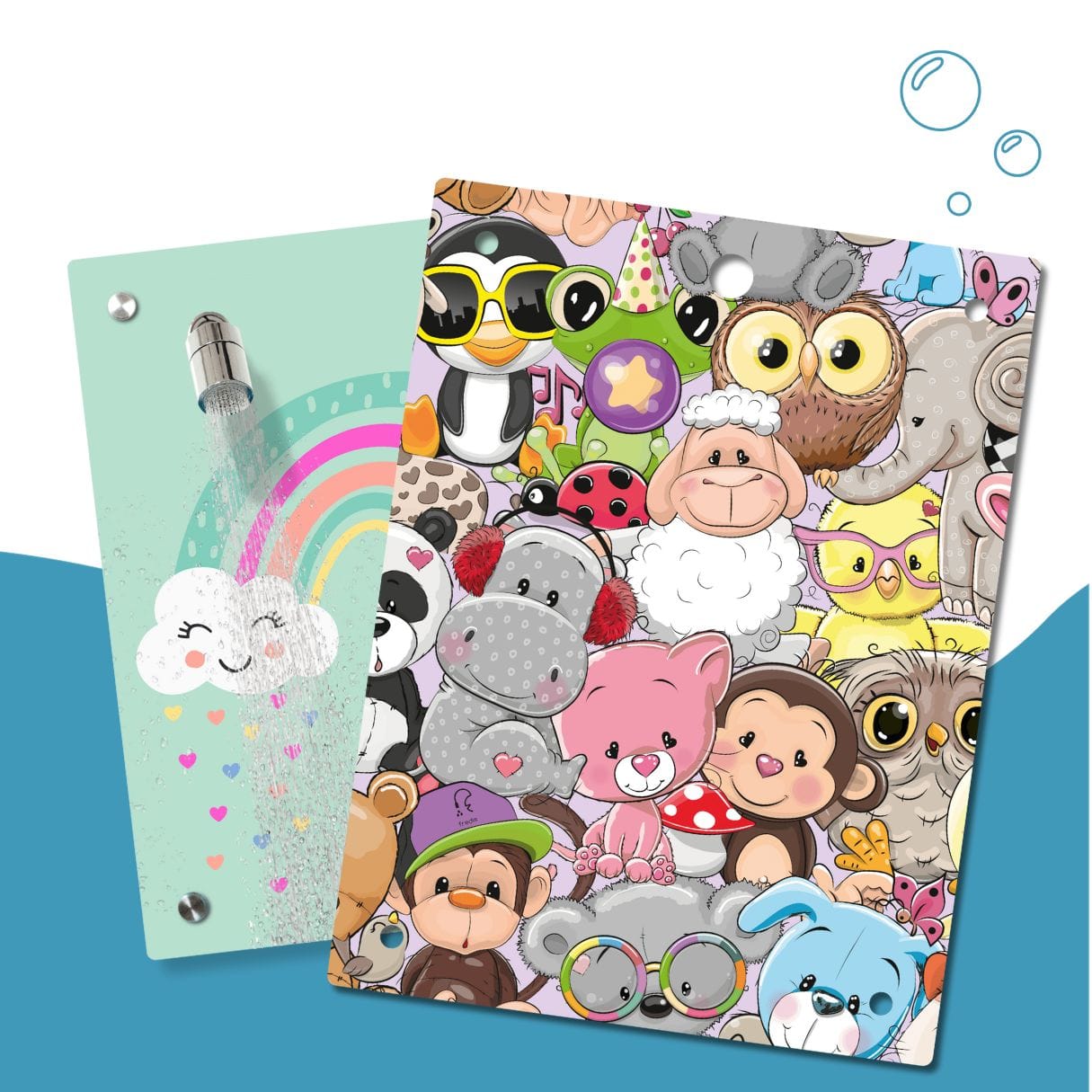 Kinderdusche Regenbogen & Wechselmotiv