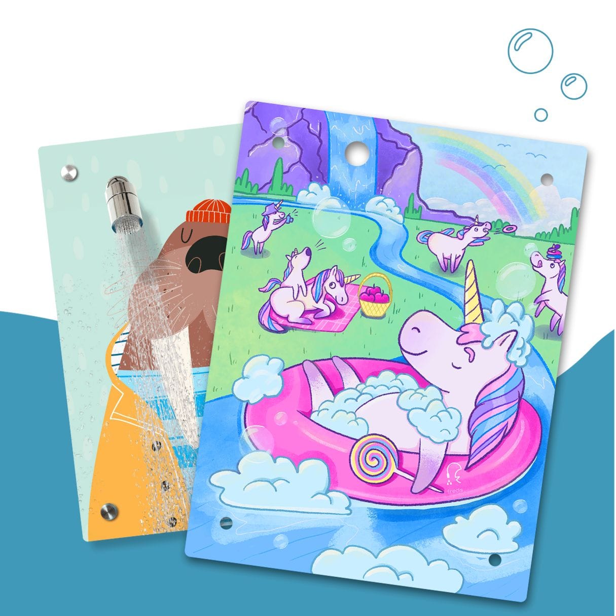 Kinderdusche Walross & Wechselmotiv