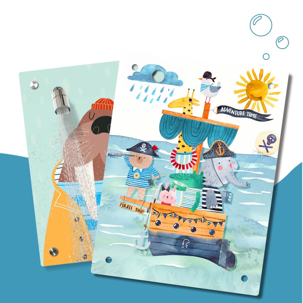 Kinderdusche Walross & Wechselmotiv