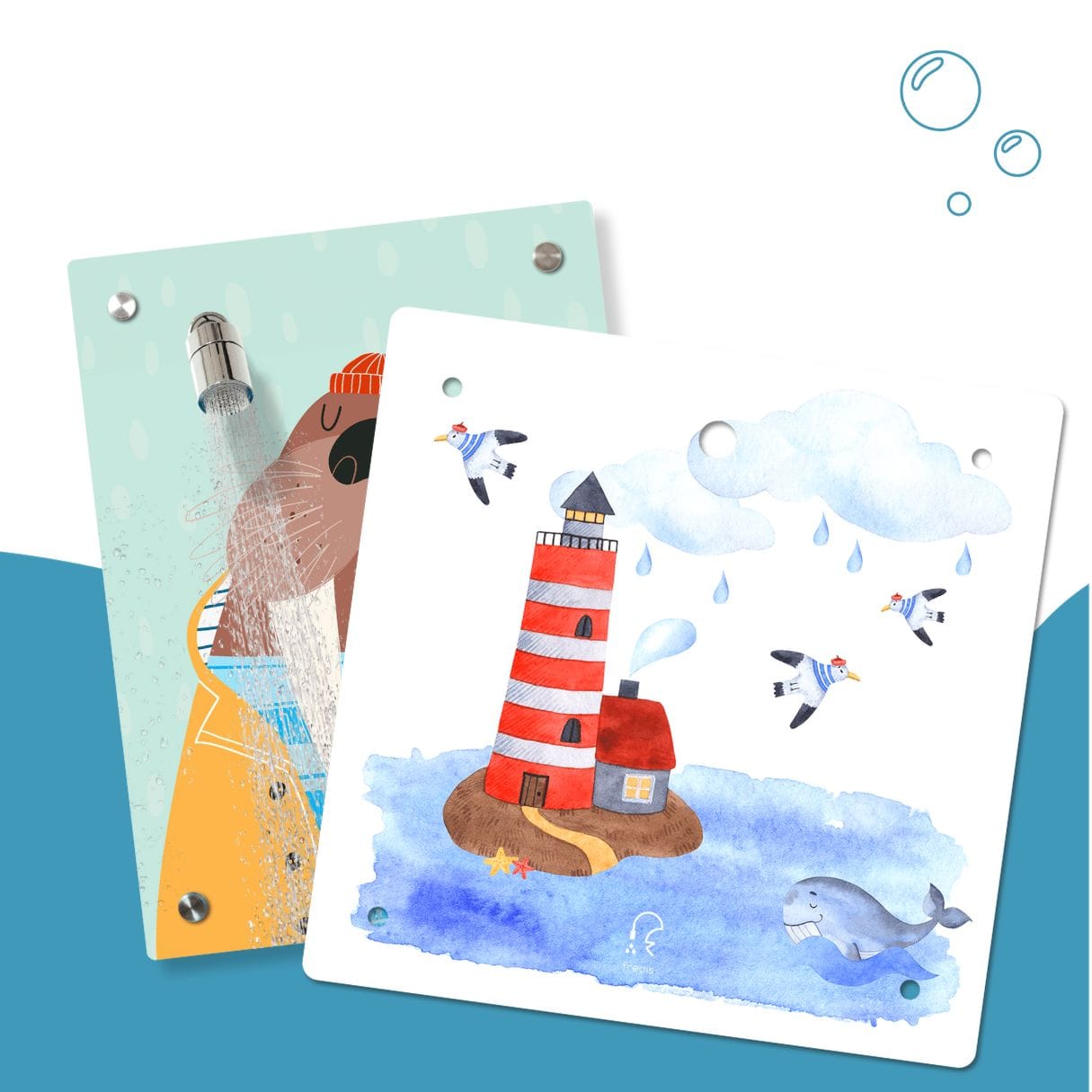 Kinderdusche Walross & Wechselmotiv
