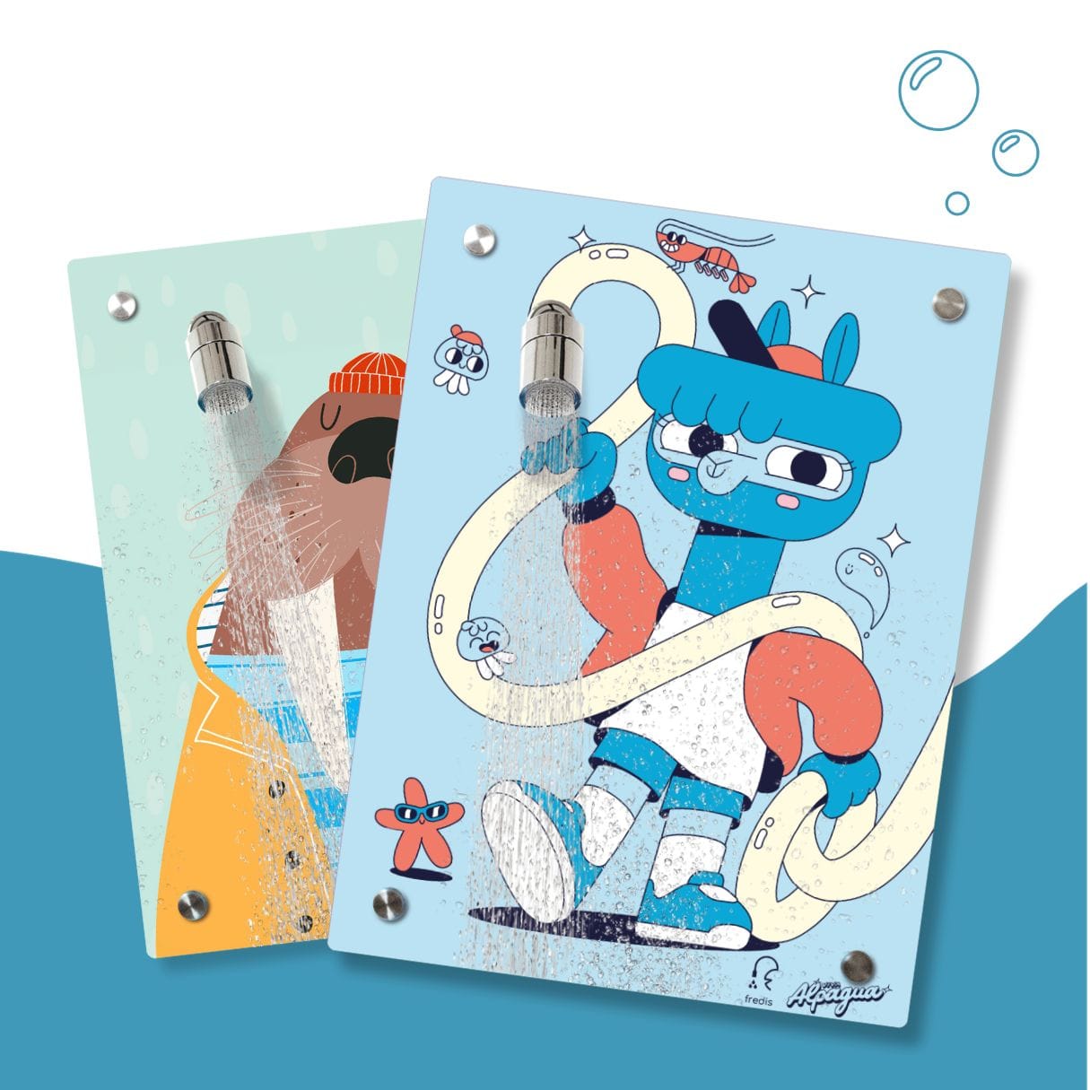 Kinderdusche Walross & Wechselmotiv